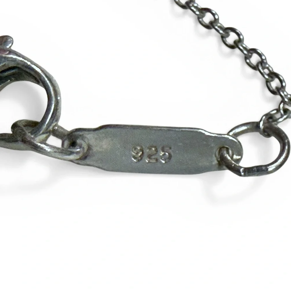 Tiffany & Co. 925 Sterling Silver Vintage Open Heart Key Necklace and Pouch - Picture 7 of 10